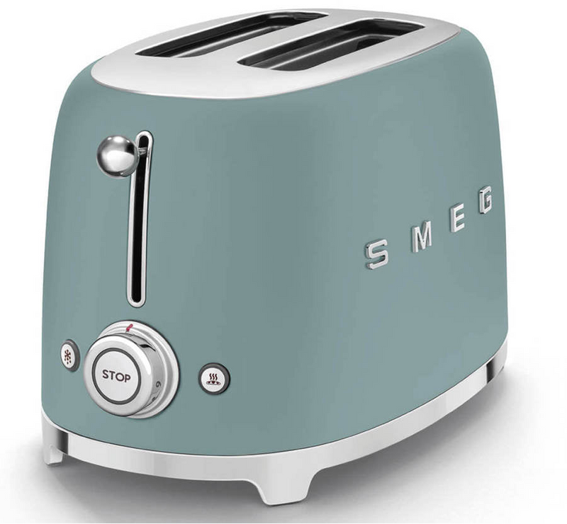 Smeg Matte Emerald Green 2 Slice Toaster