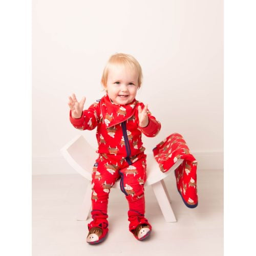 Blade and Rose Hamish Highland Cow Zip-Up Romper - 06-12 Months