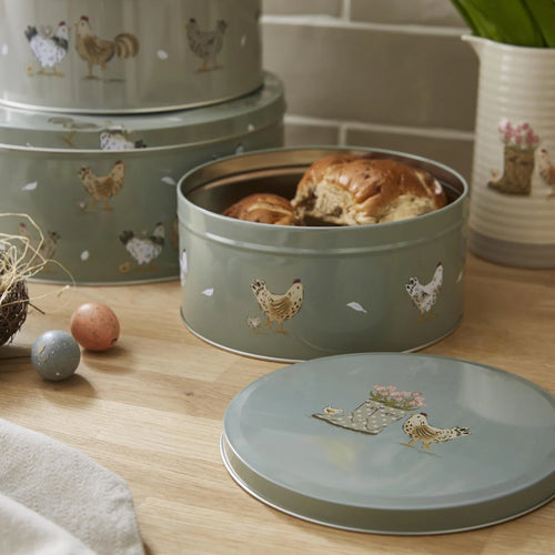 Cooksmart Hen House Lane Set 3 round cake tins