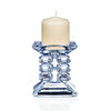 Newgrange Ziggy pillar candleholder with ivory pillar candle.