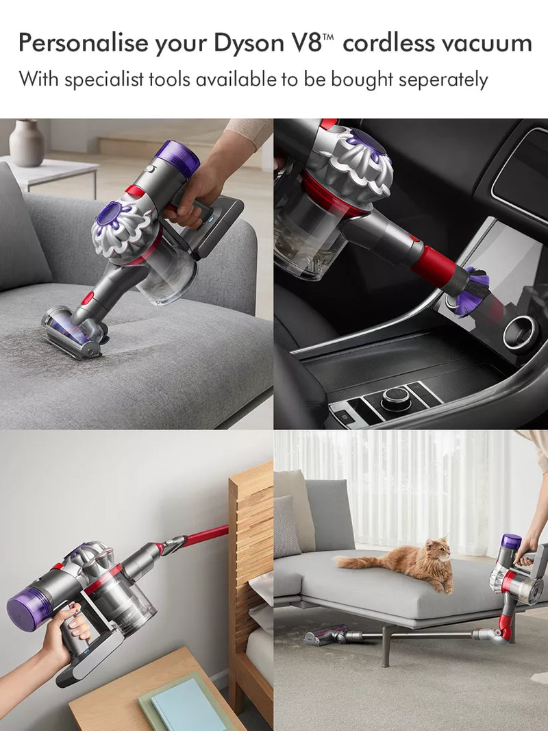 Dyson V8 New 400396-01 Cordless Vacuum Cleaner - Silver/Nickel - Hoover