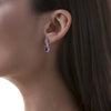 Newbridge Silverware Earrings Blue Stone