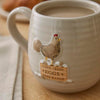 Cooksmart Hen House Lane Belly Mug Farm Fresh Eggs - Beige