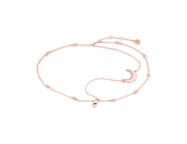 Tipperary Crystal Half Moon Braclet Rose Gold 146068