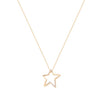 Tipperary Crystal STAR CUT OUT PENDANT GOLD 165069