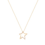 Tipperary Crystal STAR CUT OUT PENDANT GOLD 165069