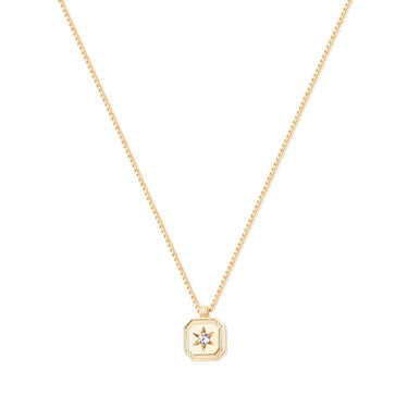 Tipperary Crystal COMPASS STAR PENDANT GOLD 165250