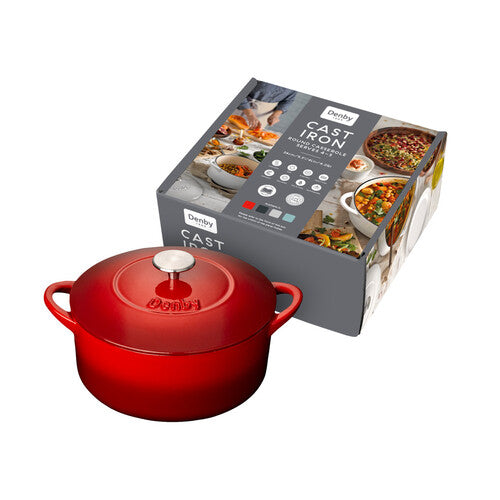 Denby Pomegranate Cast Iron 24Cm Round Casserole