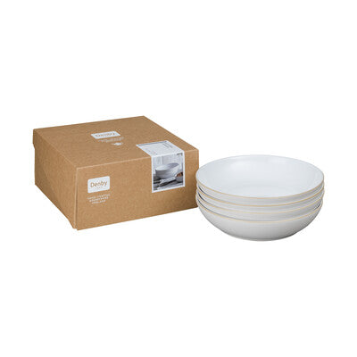DENBY NATURAL CANVAS SET OF 4 PASTA BOWLS