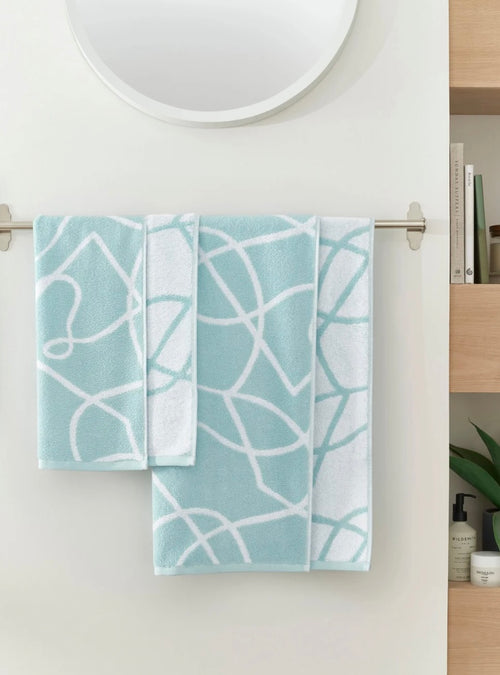 Copenhagen Home Pablo 100% Organic Cotton 550gsm Bath Sheet Aqua