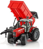 BRUDER MASSEY FERGUSON 7480 TRACTOR & TRAILER