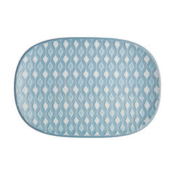 Denby Impression Blue Accent Medium Oblong Platter