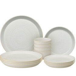 Denby Impression Cream 12Pc Dinner Set
