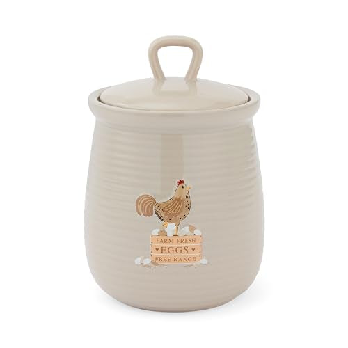 Cooksmart Hen House Lane - Canister Farm Fresh Eggs Beige