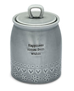 Purity Canister Happiness comes From Within