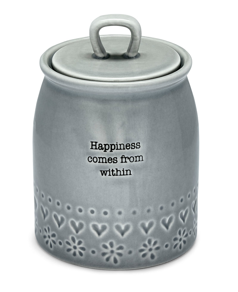 Purity Canister Happiness comes From Within