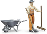 BRUDER FIGURE SET - MUNICIPAL WORKER
