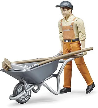 BRUDER FIGURE SET - MUNICIPAL WORKER