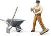 BRUDER FIGURE SET - MUNICIPAL WORKER