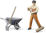 BRUDER FIGURE SET - MUNICIPAL WORKER