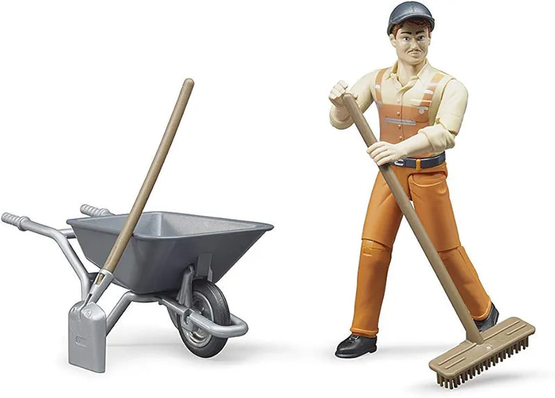 BRUDER FIGURE SET - MUNICIPAL WORKER