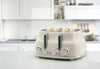 Daewoo Sienna 4 Slice  Toaster Cream