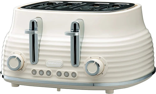 Daewoo Sienna 4 Slice  Toaster Cream