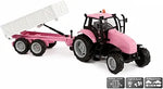 KIDS GLOBE PINK TRACTOR SET W/ LIGHT & SOUND