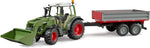 BRUDER FENDT VARIO 211 W/FRONTLOADER & TIPPING TRAILER