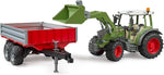 BRUDER FENDT VARIO 211 W/FRONTLOADER & TIPPING TRAILER