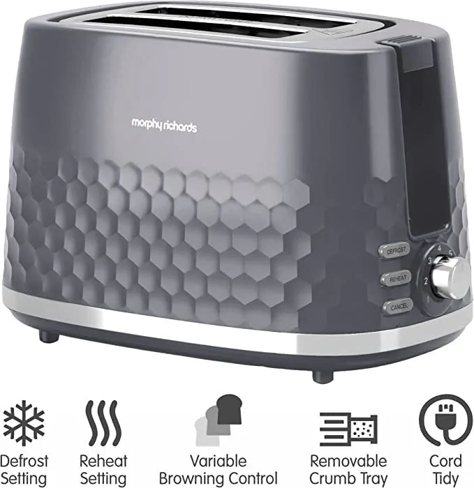 Morphy Richards Hive 2 slice toaster Grey