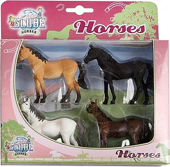KIDS GLOBE 1:32 HORSES - 4 PCS