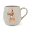 Cooksmart Hen House Lane Belly Mug Farm Fresh Eggs - Beige