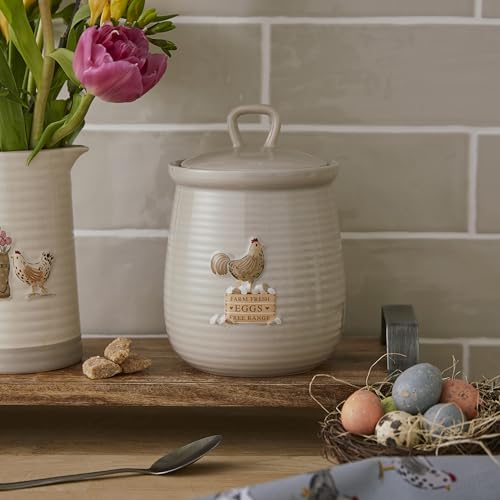 Cooksmart Hen House Lane - Canister Farm Fresh Eggs Beige