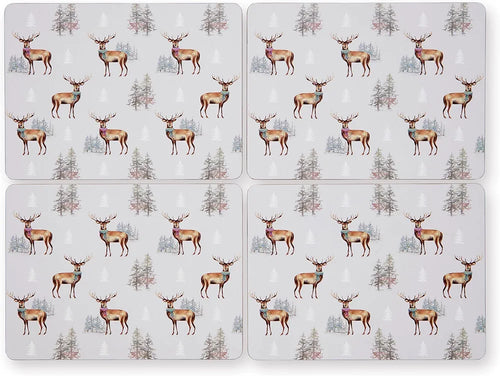 COOKSMART CHRISTMAS STAG - PACK OF 4 PLACEMATS