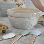 EDD THE PANTRY LARGE WHITE CERAMIC MIXING BOWL 27X27X13.5CM