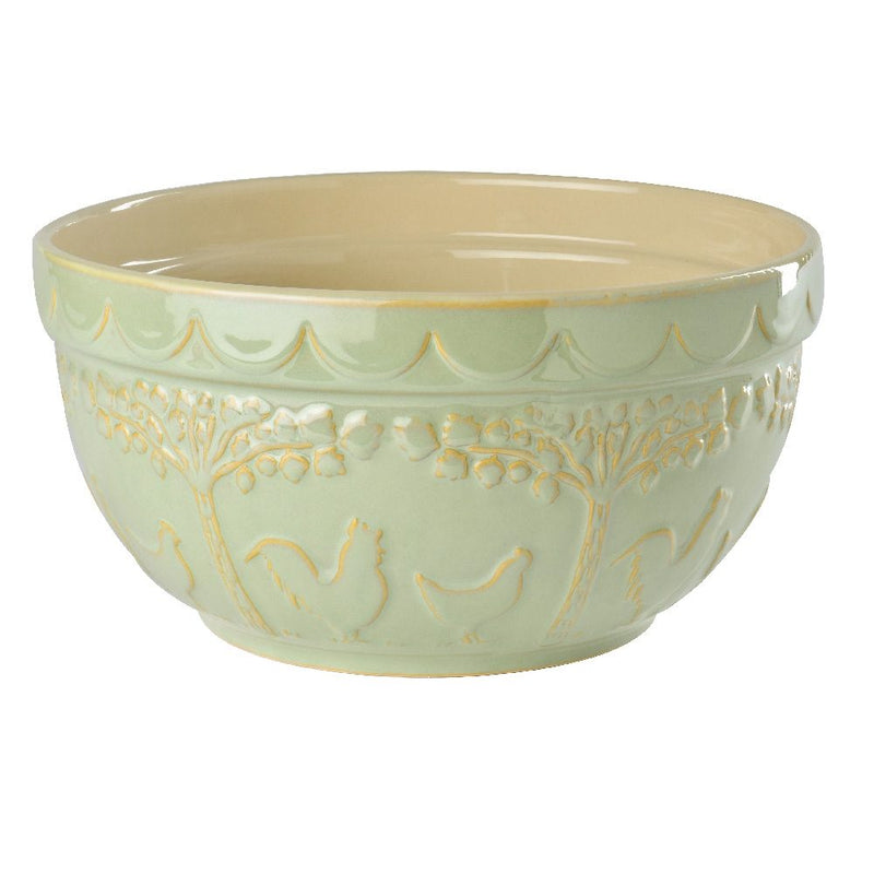EDD THE PANTRY LARGE SAGE GREEN CERAMIC MIXING BOWL 27X27X13.5CM