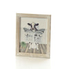 RL COW READING THE PAPER ON THE TOILET WOOD PRINTED PLAQUE