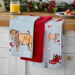CS CHRISTMAS ON THE FARM - 3 PACK TEA TOWELS