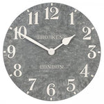 Thomas Kent 20" Indoor/Outdoor Arabic Wall Clock Cement