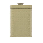 ARTISAN STREET EMBOSSED STORAGE CANISTER MOSS GREEN