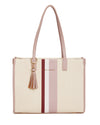 Alice Wheeler AW6123 Pink Amalfi Stripe Tote Bag