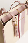 Alice Wheeler AW6123 Pink Amalfi Stripe Tote Bag