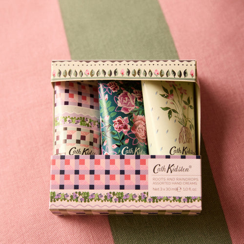 Cath Kidston Roots & Raindrops Assorted Hand Creams 3 x 30ml
