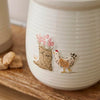 Cooksmart Hen House Lane Canister Wellies & Hens