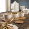 BELLEEK LIVING RIPPLE 3 BOWLS SET