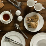 BELLEEK LIVING RIPPLE DINNERWARE 12 PIECE SET