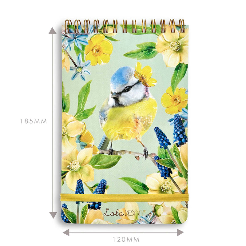 Lola Designs - BLUE TIT REPORTER NOTEPAD WITH ELASTIC CLOSURE
Regular price