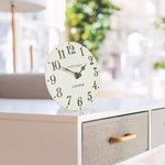 Thomas Kent 6 Arabic mantel limestone clock