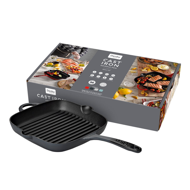 Denby Halo Cast Iron 24Cm Griddle Pan